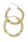 Boucles d'oreilles CRÉOLES TORSADÉES 58 Facettes 073221