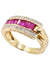Ring GUY LAROCHE RING CALIBRATED RUBY AND DIAMOND 58 Facettes 039271