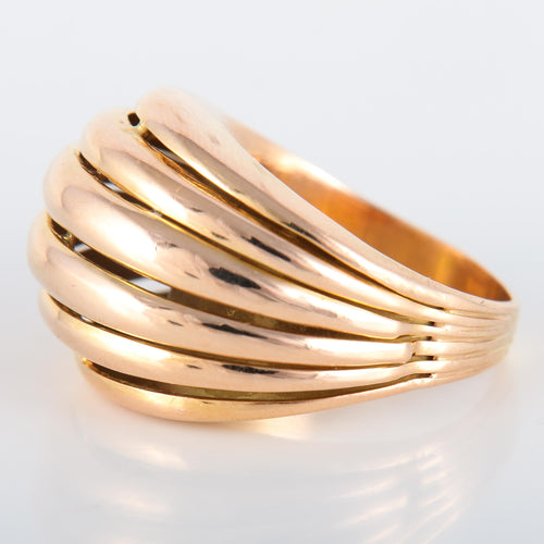 Bague 52 Bague à godrons 58 Facettes 8400