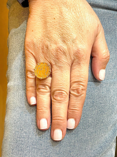 Bague 55 Bague pièce 10 francs Napoléon III 58 Facettes