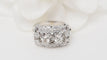 Bague 57 Bague Art Déco Or blanc Platine et Diamants 58 Facettes 32465