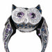 Ring 55 BOUCHERON - Owl Ring Amethysts Sapphires Diamonds 58 Facettes