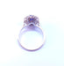 Ring 56 Marguerite Ring White gold sapphire and diamonds 58 Facettes FA / 9