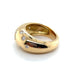 Yellow Gold Diamond Bangle Ring 58 Facettes