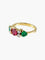 Bague Bague Rubis, Emeraude, diamants, Or jaune 58 Facettes 0