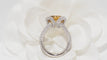 Bague 53.5 Bague en Or blanc, Citrine et Diamants 58 Facettes 31443