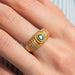 Ring Emerald & Diamond bangle ring 58 Facettes
