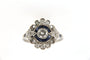 Bague Bague Margueritte en Platine & Diamants, Saphirs 58 Facettes 6492r