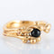 Bague 52.5 Petite Bague Gilbert Albert bille noire 58 Facettes