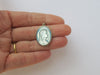 Medal pendant Virgin mother-of-pearl pendant in white gold signed Chauvin 58 Facettes