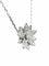 Collier VAN CLEEF & ARPELS. Collier Pendentif Lotus or blanc et diamants 58 Facettes