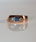 Bague 56 Bague Bandeau Or Rose Saphir Et Diamants 58 Facettes 552