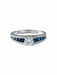 Diamond and Sapphire Garter Ring Ring 58 Facettes