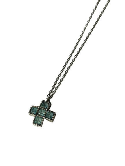 Collier Collier Pendentif Croix Topaze 58 Facettes 20400000663