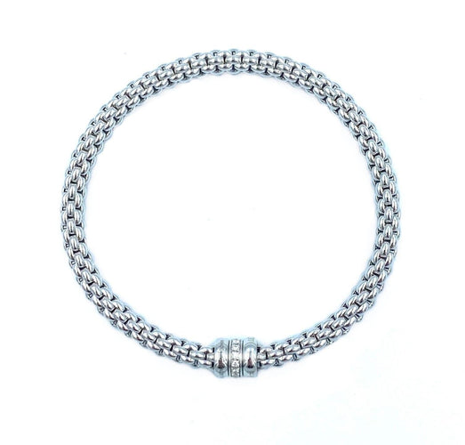 Bracelet FOPE - Bracelet or blanc et diamants 58 Facettes