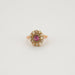 Bague 50.5 Bague Marguerite Rubis Diamants 58 Facettes A6334b