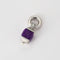 Pendentif Pendentif Cube violet Diamants 58 Facettes ALGU18