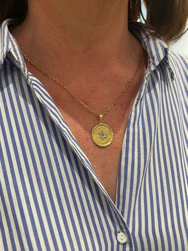 Pendentif MÉDAILLE PORTE BONHEUR 58 Facettes 050331