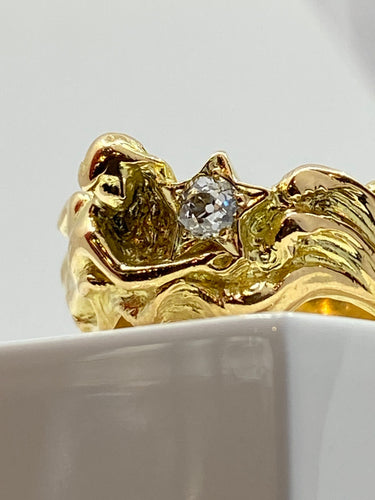 Bague 50 Bague en Or jaune, diamant 58 Facettes