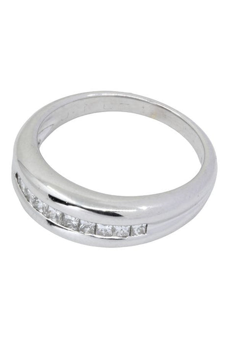 Bague DEMI-ALLIANCE DIAMANTS 58 Facettes 047361