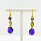 Boucles d'oreilles Boucles d'Oreilles Améthyste et Péridot 58 Facettes 20400000596