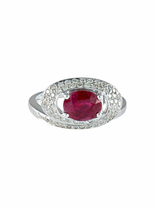 Bague 52 Bague Rubis Diamants 58 Facettes