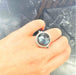 Ring 52 Ring in White Gold, Black Stone & Diamonds 58 Facettes 20400000642