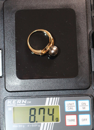 Bague 53 Bague Perle De Tahiti Et Diamants 58 Facettes 502