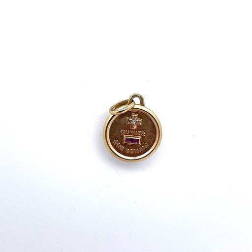 Pendentif AUGIS - Médaille d'amour or jaune petit modèle 58 Facettes
