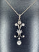 Pendant Pendant White Gold Silver Diamonds Napoleon III Period. 58 Facettes AB277