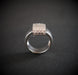 Ring 52.5 Pavement Diamond Signet Ring 58 Facettes