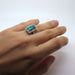 Ring 54.5 Rectangle Opal Diamond Ring 58 Facettes