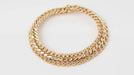 Bracelet 16.5 American mesh bracelet in yellow gold 58 Facettes 32442