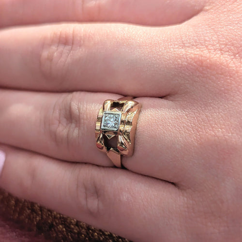 Bague 55 Bague en Or rose & diamant 58 Facettes 26163