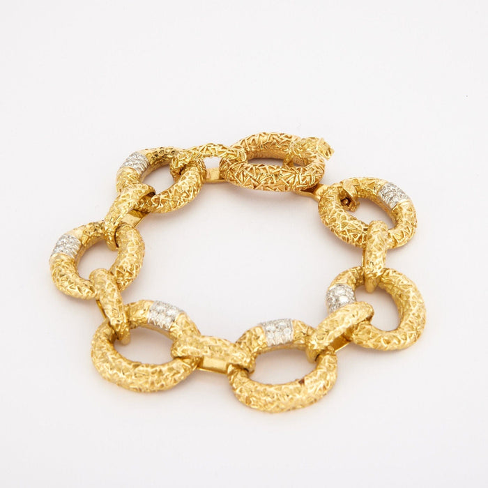 Bracelet VAN CLEEF & ARPELS - Bracelet Or jaune Diamants 58 Facettes