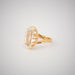 Ring Yellow gold aquamarine ring 58 Facettes 2908 LOT