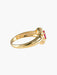 Ring 52 Old oval ruby ​​yellow gold ring 58 Facettes LP48-19