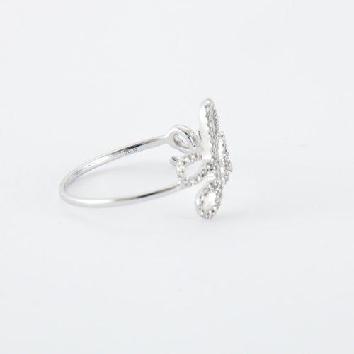 Bague Bague LOVE en or blanc & diamants 58 Facettes