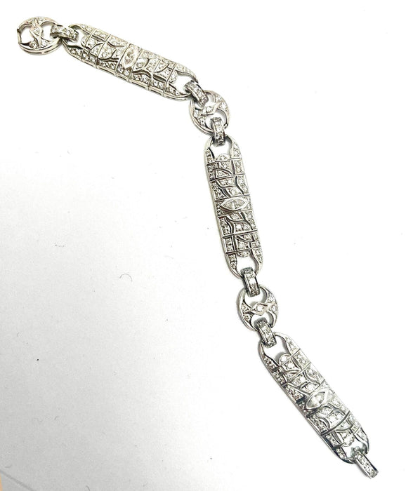 Bracelet Bracelet diamants art déco italien 58 Facettes