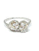 Ring 58 Old ring Toi & Moi Diamonds, Platinum and white gold 58 Facettes