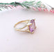 Ring Cushion Amethyst Ring Diamonds 58 Facettes AA 1522