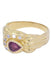 Ring 55 MODERN RUBY AND DIAMOND RING 58 Facettes 065021