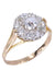 OLD DIAMOND MARGUERITE RING 58 Facettes 073471