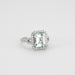 Ring 53 Aquamarine Ring Diamonds 58 Facettes 8446