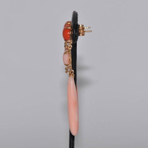 Boucles d'oreilles Boucles d'oreilles Corail Diamants 58 Facettes 380123