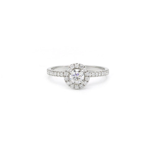 Bague Bague Solitaire accompagné Diamant 0,40ct E VS1 58 Facettes 230262R