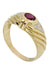 Ring 53 MODERN RUBY AND DIAMOND RING 58 Facettes 045971