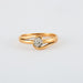 Ring 55 Ring Yellow gold Diamonds 58 Facettes