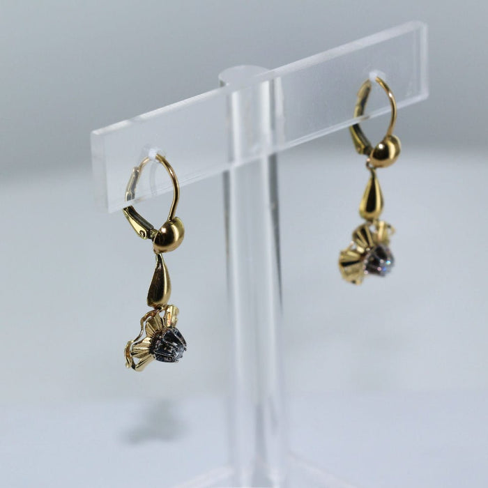 Boucles d'oreilles Boucles d'oreilles Or jaune Diamants 58 Facettes