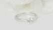 Bague 55 Bague Solitaire Diamant 0,51ct Or Blanc 58 Facettes 32293